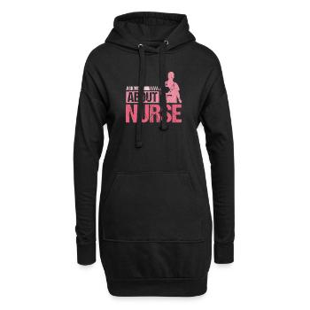 Ask Me About Nurse Skills Hospital Saying - Hoodie Dress - black - Front
