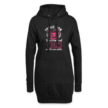Yorkshire Terrier Yorkie Dog Cadeau - Sweat-shirt à capuche long Femme - noir - Devant