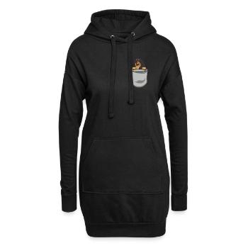 Hovawart Hund Dog Hundehalter - Hoodie-Kleid - Schwarz - Vorne