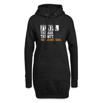 Funpa Definition Der Mann Der Mythos Der - Hoodie-Kleid - Schwarz - Vorne