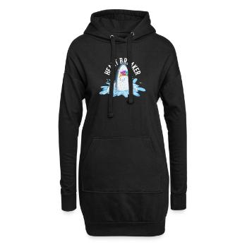 Saint-Valentin Requin Heartbreaker Drôle de cœurs Requins - Sweat-shirt à capuche long Femme - noir - Devant