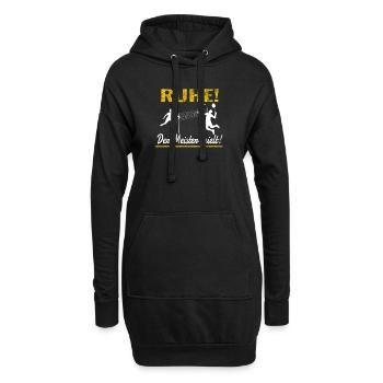 Badminton Geschenkidee Sport Design - Hoodie-Kleid - Schwarz - Vorne