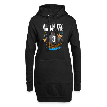 Ahoy Matey Ce pirate est 3ème anniversaire de pirate - Sweat-shirt à capuche long Femme - noir - Devant