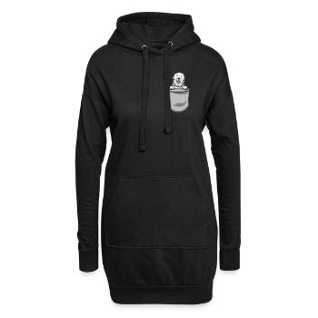 Chien de montagne des Pyrénées Chien Propriétaire de chien - Sweat-shirt à capuche long Femme - noir - Devant