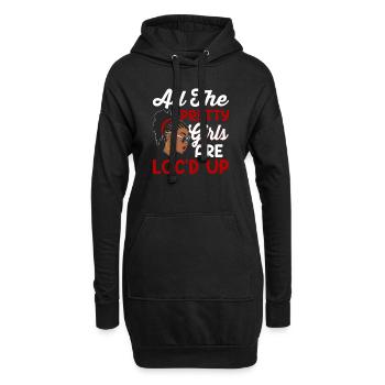 LOCD Cultures Histoire de la fierté noire africaine - Sweat-shirt à capuche long Femme - noir - Devant