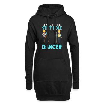 Vermessungsingenieur Tiefbau Bauwesen Geschenke - Hoodie-Kleid - Schwarz - Vorne