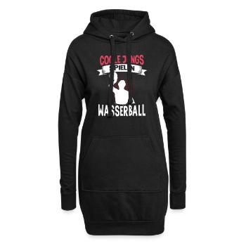 Wasserballer Wassersport Sport Wasserball - Hoodie-Kleid - Schwarz - Vorne