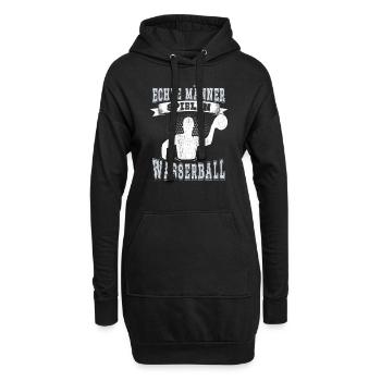 Wasserballer Wassersport Sport Wasserball - Hoodie-Kleid - Schwarz - Vorne