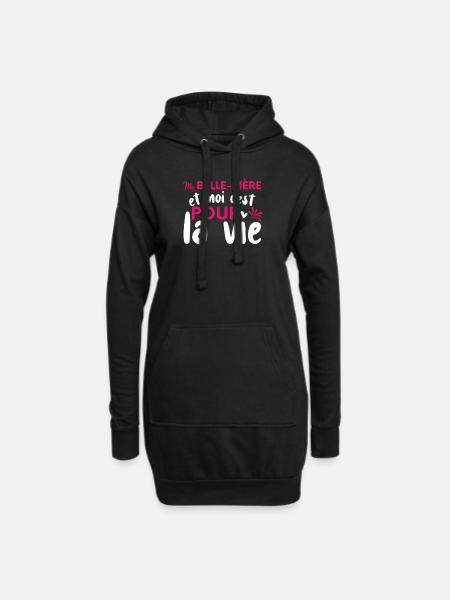 La Belle-Mère Et Moi | Belle Maman - Sweat-shirt à capuche long Femme - noir