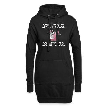Der Controller Soll Mit Dir Sein. Videospiele - Hoodie-Kleid - Schwarz - Vorne