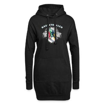 Basketball Geschenkidee Sport Design - Hoodie-Kleid - Schwarz - Vorne