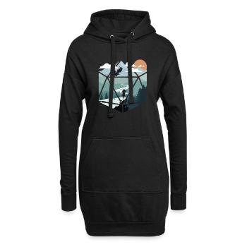 RPG RPG jeux de rôle sur table jeu de rôle de joueur - Sweat-shirt à capuche long Femme - noir - Devant