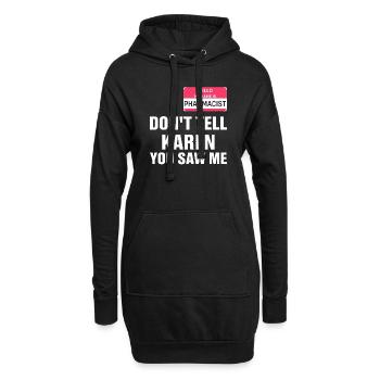 Médicaments Pharmacie Technicien Pharmacien - Sweat-shirt à capuche long Femme - noir - Devant