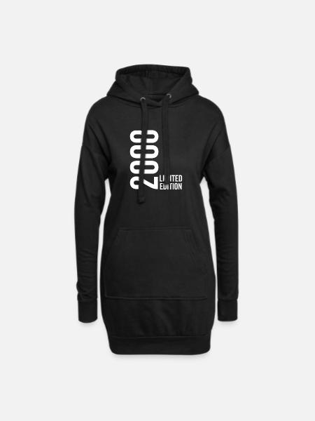 2008 Limited Edition - Hoodie-Kleid - Schwarz