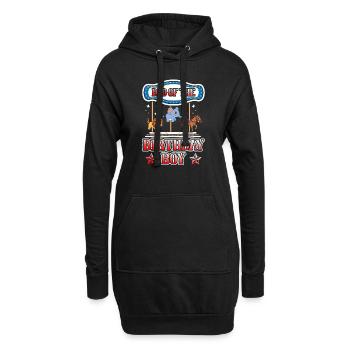 Karussell-geburtstagsfeier-vater Des - Hoodie-Kleid - Schwarz - Vorne
