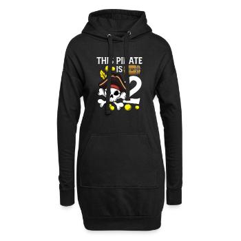 Squelette Ce pirate est le 2ème anniversaire du pirate - Sweat-shirt à capuche long Femme - noir - Devant