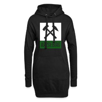 Arzgebirg Hammer Bergbau - Hoodie-Kleid - Schwarz - Vorne
