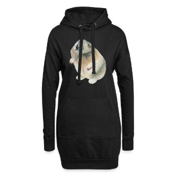 Lemming - Hoodie-Kleid - Schwarz - Vorne