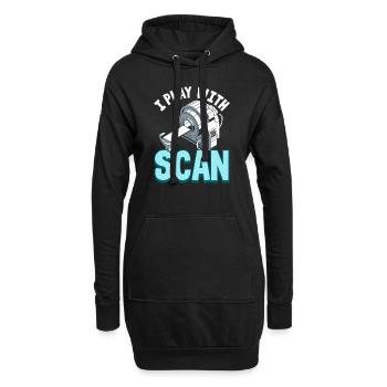 Ich spiele mit Scan - Radiologe - Hoodie-Kleid - Schwarz - Vorne