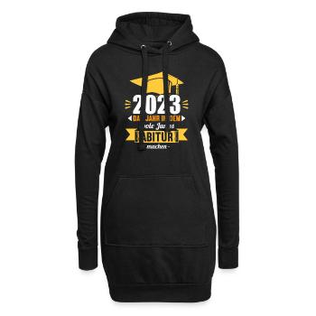 Abitur 2023 Das Jahr in dem coole Jungs Abi mach - Hoodie-Kleid - Schwarz - Vorne