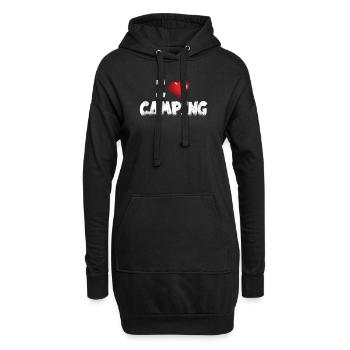 Camper Gift Idea Camping - Sweat-shirt à capuche long Femme - noir - Devant