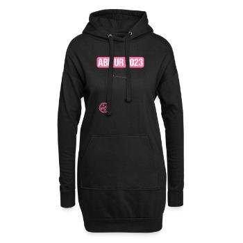 Abitur Gymnasium Damen und Herren Abi 2023 - Hoodie-Kleid - Schwarz - Vorne