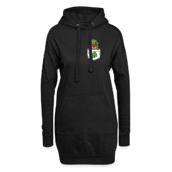 Mignon Irish Sea Otter Bag Clover St Pat - Sweat-shirt à capuche long Femme - noir - Devant