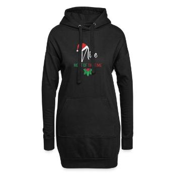Nice La plupart du temps drôle de couples de Noël - Sweat-shirt à capuche long Femme - noir - Devant
