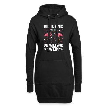 Flamingo JGA - Hoodie-Kleid - Schwarz - Vorne