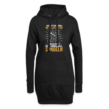Sondeln - Hoodie-Kleid - Schwarz - Vorne