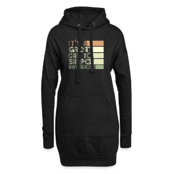 Belle journée comportementale Comportements de forme - Sweat-shirt à capuche long Femme - noir - Devant