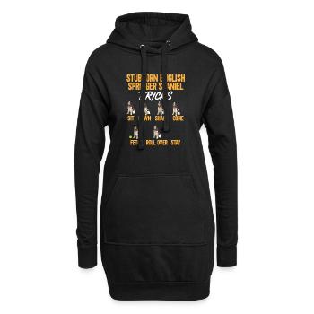 English Springer Spaniel Hund - Hoodie-Kleid - Schwarz - Vorne