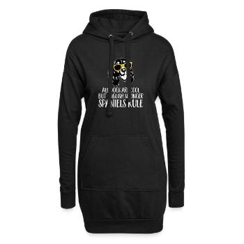 English Springer Spaniel Hund - Hoodie-Kleid - Schwarz - Vorne