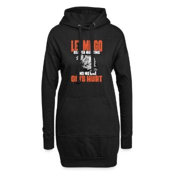Funny Let Me Go Beaver Hunting A Beaver Hunt - Hoodie-Kleid - Schwarz - Vorne