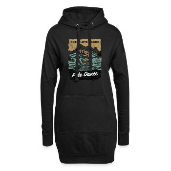 Gotta Love A Good Pole Dance, Angelliebhaber - Hoodie-Kleid - Schwarz - Vorne