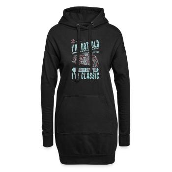 I'm Not Old I'm Classic. Biker Geburtstag 1962 - Hoodie-Kleid - Schwarz - Vorne