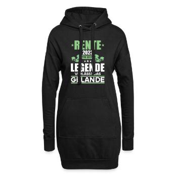 Rentner 2023 Rentnerin 2023 Rente 2023 - Hoodie-Kleid - Schwarz - Vorne