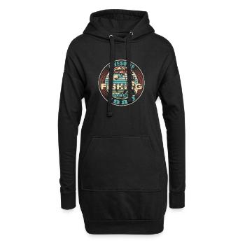 Awesome since 1980. Angel, Angler Geburtstag - Hoodie-Kleid - Schwarz - Vorne
