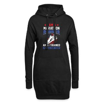 Jogging Dicton pour courir - Runners - Sweat-shirt à capuche long Femme - noir - Devant