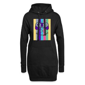 100 Tage Gaming - Hoodie-Kleid - Schwarz - Vorne