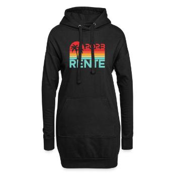 Rentner 2023 Rentnerin 2023 Rente 2023 - Hoodie-Kleid - Schwarz - Vorne