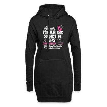 Bientôt grande soeur 2024 - Sweat-shirt à capuche long Femme - noir - Devant