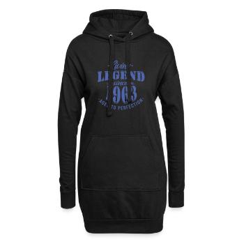 Living legend since 1963 sayings - Hoodie-Kleid - Schwarz - Vorne
