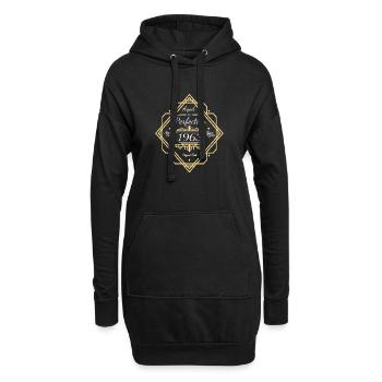 Jahrgang 1963 Geburtstag Gereift zur Perfektion - Hoodie-Kleid - Schwarz - Vorne