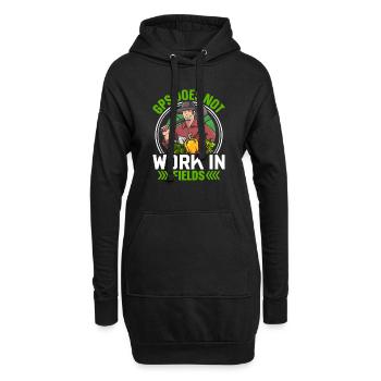 Quota d’agriculteur pour tracteurs agricoles - Sweat-shirt à capuche long Femme - noir - Devant
