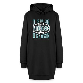 Ce n’est pas un travail d’être un autocrosser, c’est une mission - Sweat-shirt à capuche long Femme - noir - Devant