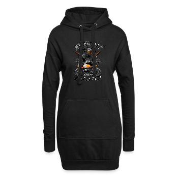 Awesome since 1980, Biker Geburtstag - Hoodie-Kleid - Schwarz - Vorne