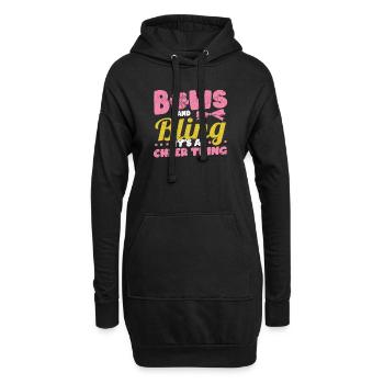 Schleifen & Bling It’s A Cheer Thing Cheerleading - Sweat-shirt à capuche long Femme - noir - Devant