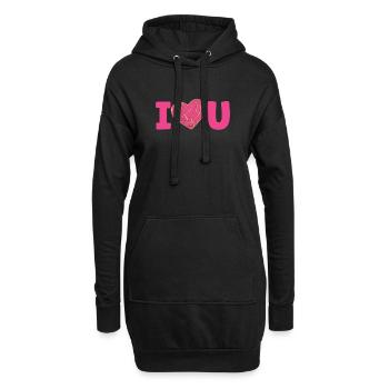 Conchas Pan Dulce Latina Spanisch - Hoodie-Kleid - Schwarz - Vorne