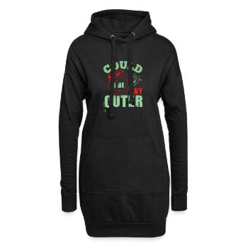 POURRAIS-JE ÊTRE UN CHIEN PLUS MIGNON - Sweat-shirt à capuche long Femme - noir - Devant
